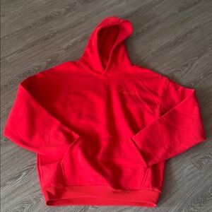 Comfrt Crimson Minimalist Hoodie Unisex, Sz XL